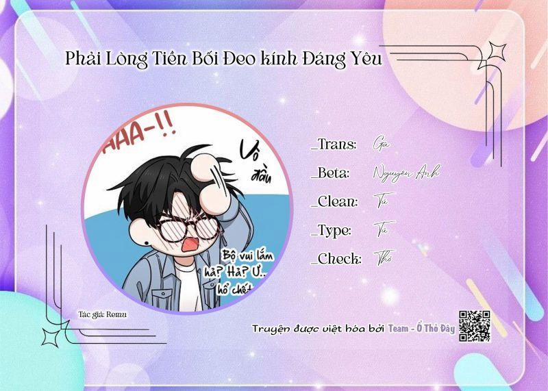 Phải Lòng Tiền Bối Đeo Kính Đáng Yêu 6 trang 0