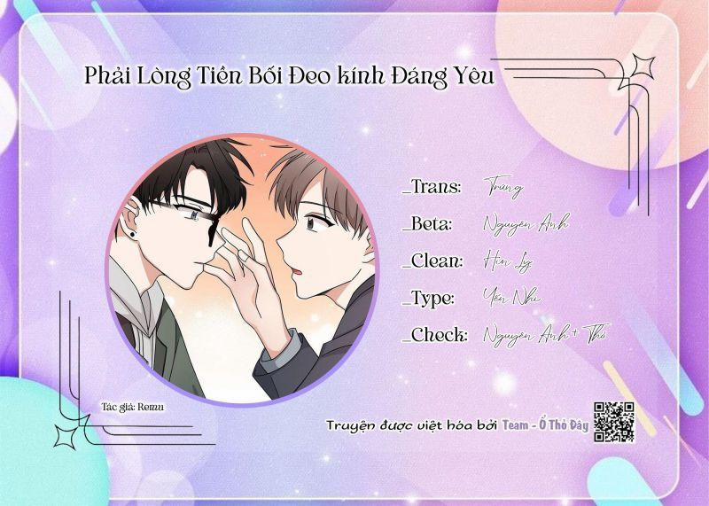 Phải Lòng Tiền Bối Đeo Kính Đáng Yêu 7 trang 0