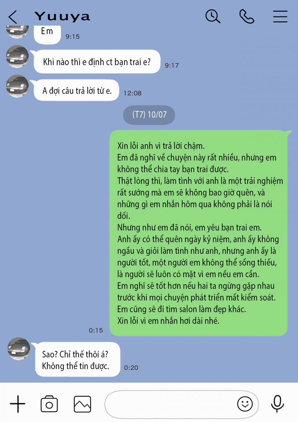 Phát hiện sừng khi xem trộm điện thoại bạn gái (Phần 2) 1 trang 14