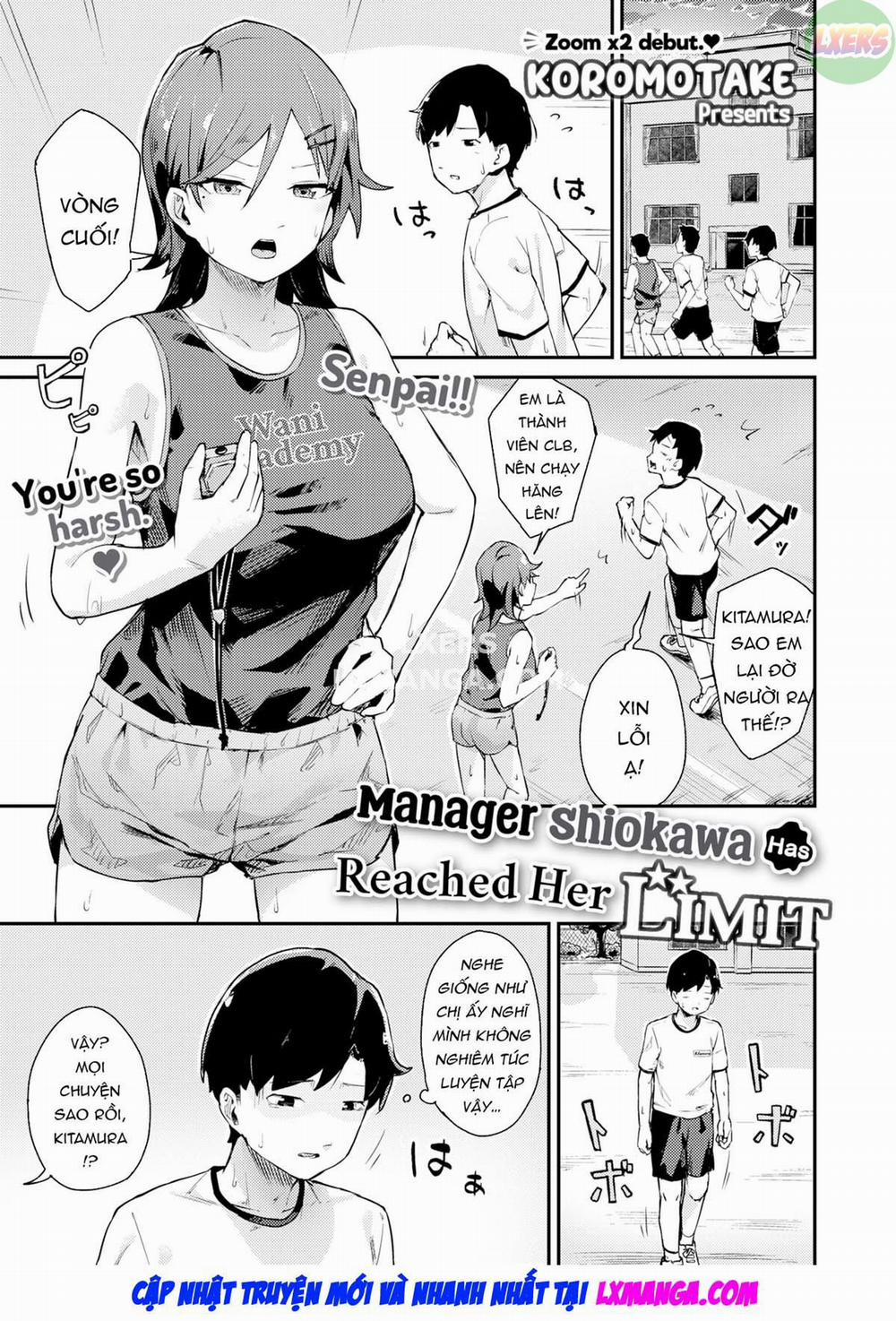 Quản lý Shiokawa đã đạt đến giới hạn Oneshot trang 1