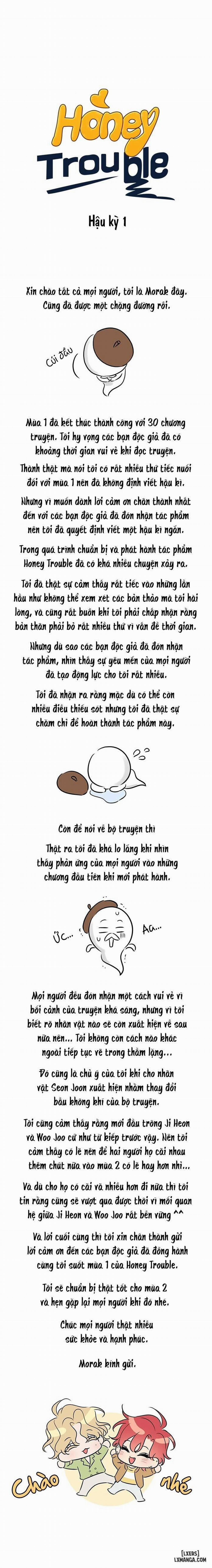 Rắc rối ngọt ngào - Honey trouble Hậu kỳ 1 trang 0