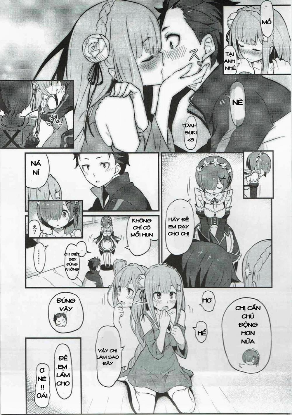 Rem no Emilia Kuttsuke Daisakusen (Re:Zero kara Hajimeru Isekai Seikatsu) Oneshot trang 10