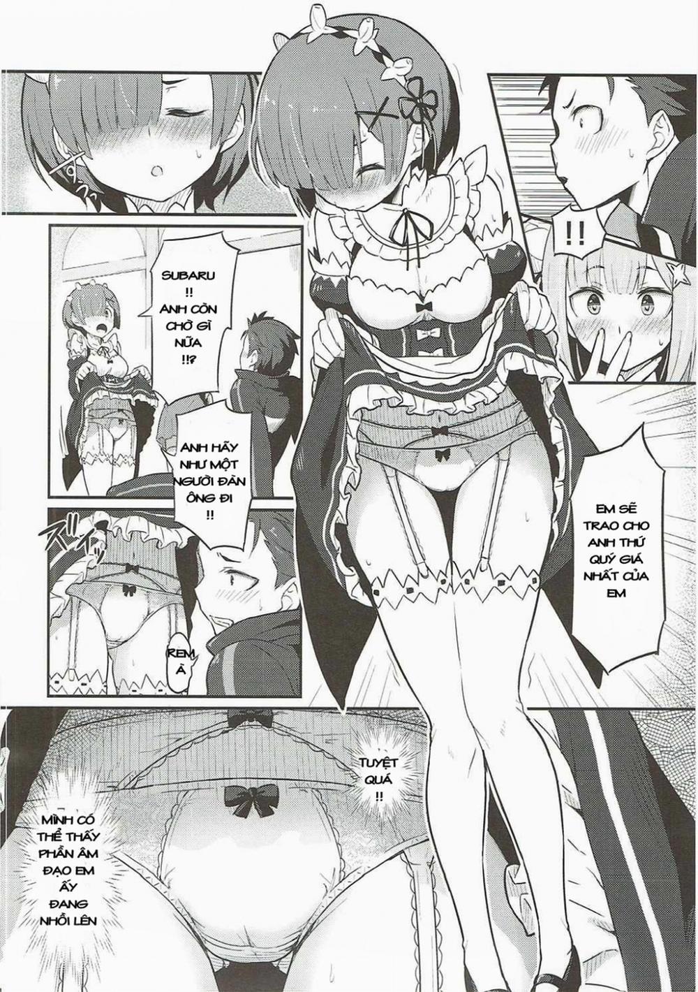 Rem no Emilia Kuttsuke Daisakusen (Re:Zero kara Hajimeru Isekai Seikatsu) Oneshot trang 3