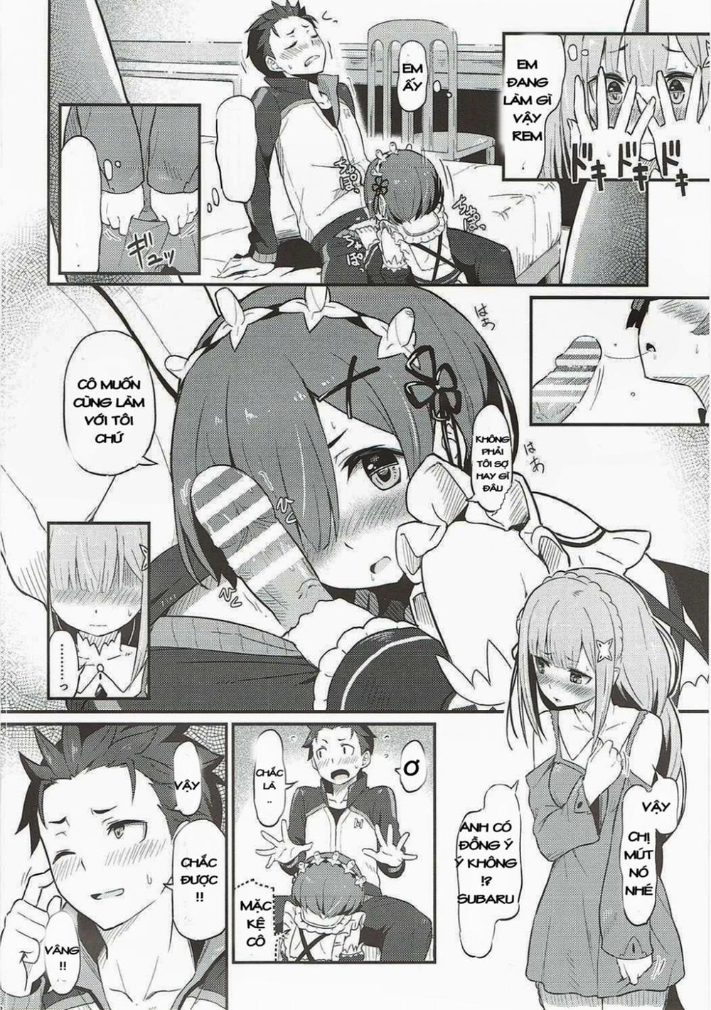 Rem no Emilia Kuttsuke Daisakusen (Re:Zero kara Hajimeru Isekai Seikatsu) Oneshot trang 7