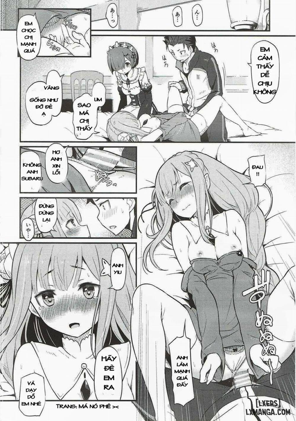 Rem no Emilia Kuttsuke Daisakusen Oneshot trang 14