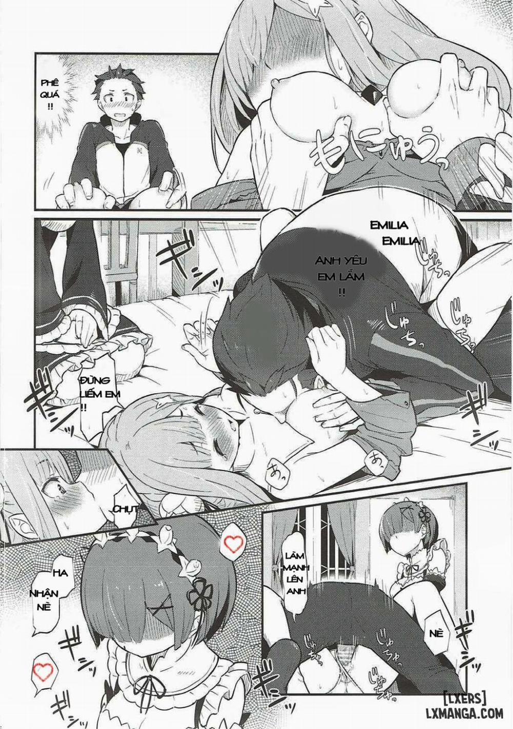 Rem no Emilia Kuttsuke Daisakusen Oneshot trang 16