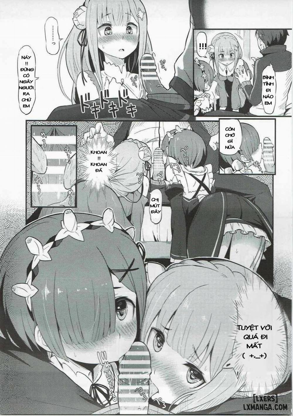 Rem no Emilia Kuttsuke Daisakusen Oneshot trang 9