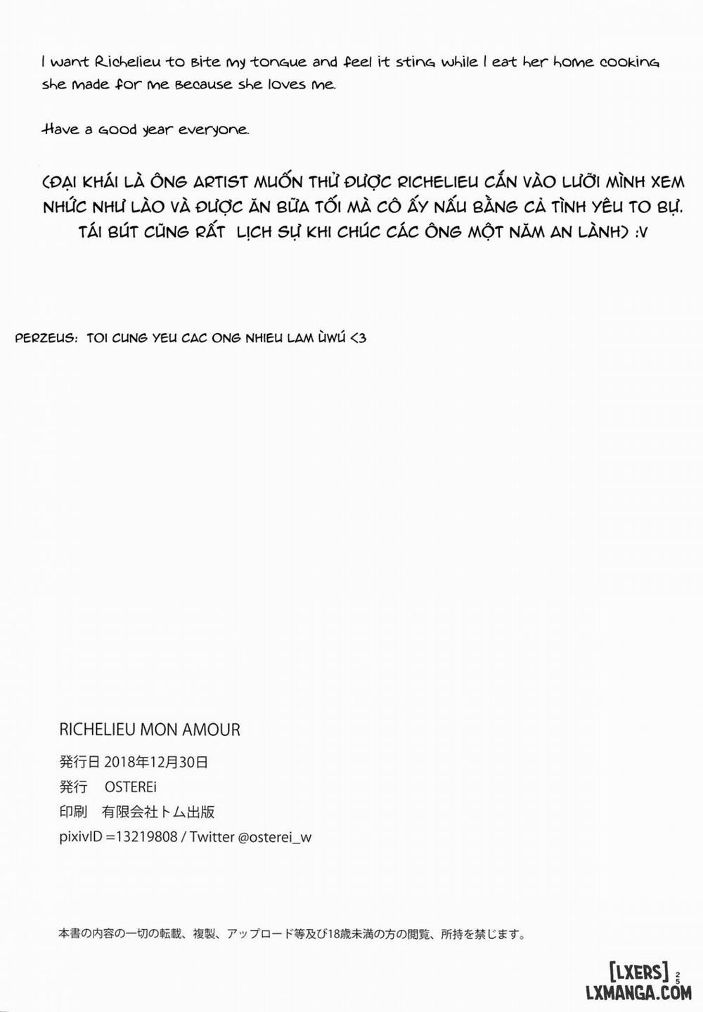 RICHELIEU MON AMOUR Oneshot trang 21