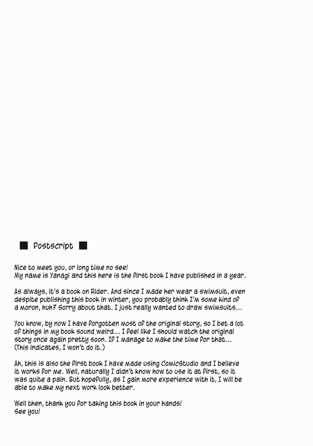 Rider-san to Kaisuiyoku (Fate Stay Night) Oneshot trang 28