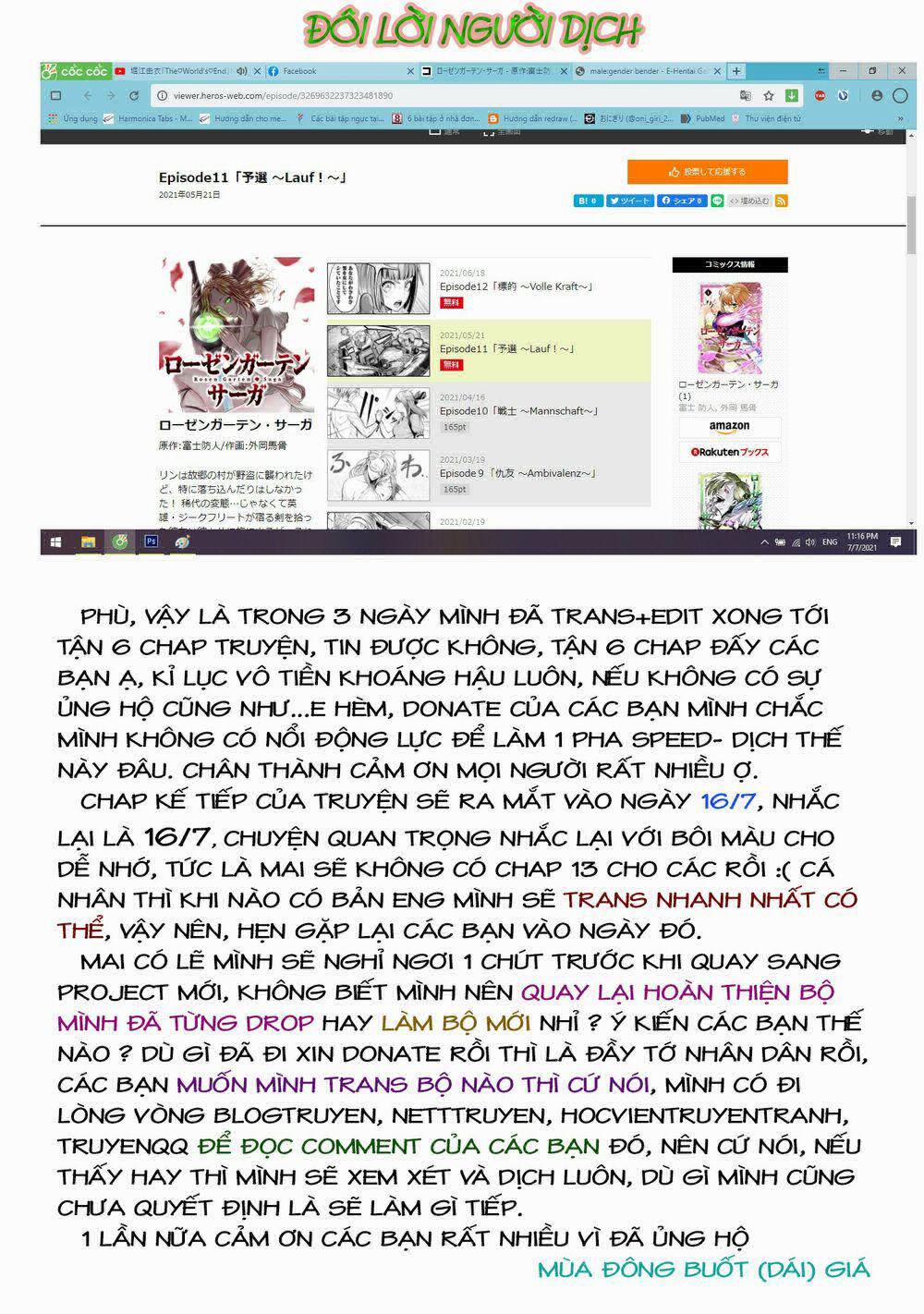 Rosen Garten Saga 0 Mục tiêu ～Volle Kraft～ trang 35