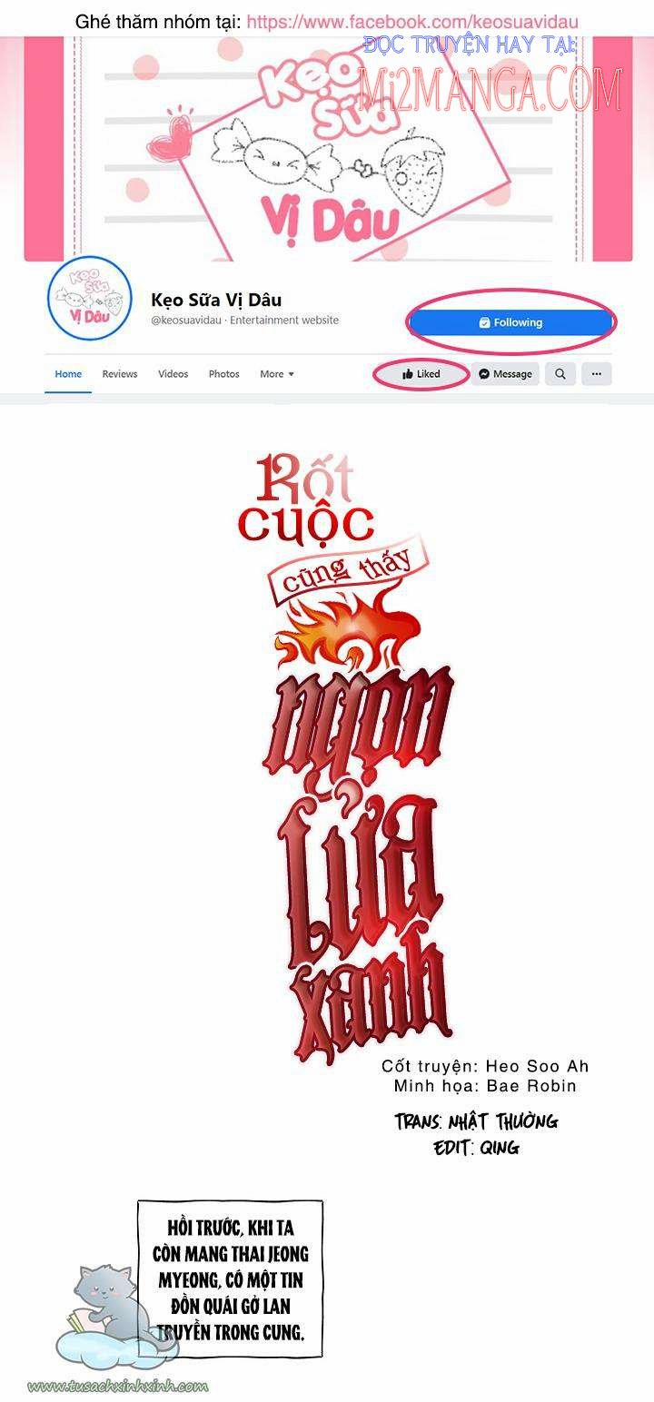 Rốt Cuộc Cũng Thấy Ngọn Lửa Xanh 3 trang 0