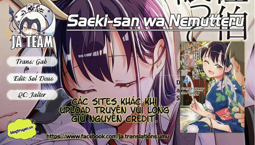 Saeki-San Wa Nemutteru! 15 trang 0