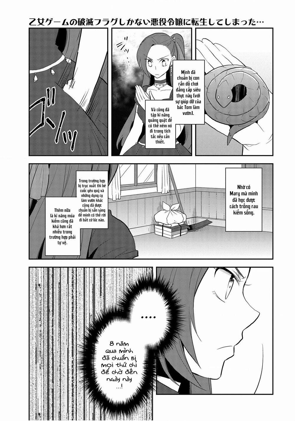 Sau Khi Được Tái Sinh, Tôi Bị Kéo Vào Game Otome Với Vai Trò Nữ Ác Nhân Và Bị Gắn Toàn Flag Đen… 22 trang 5