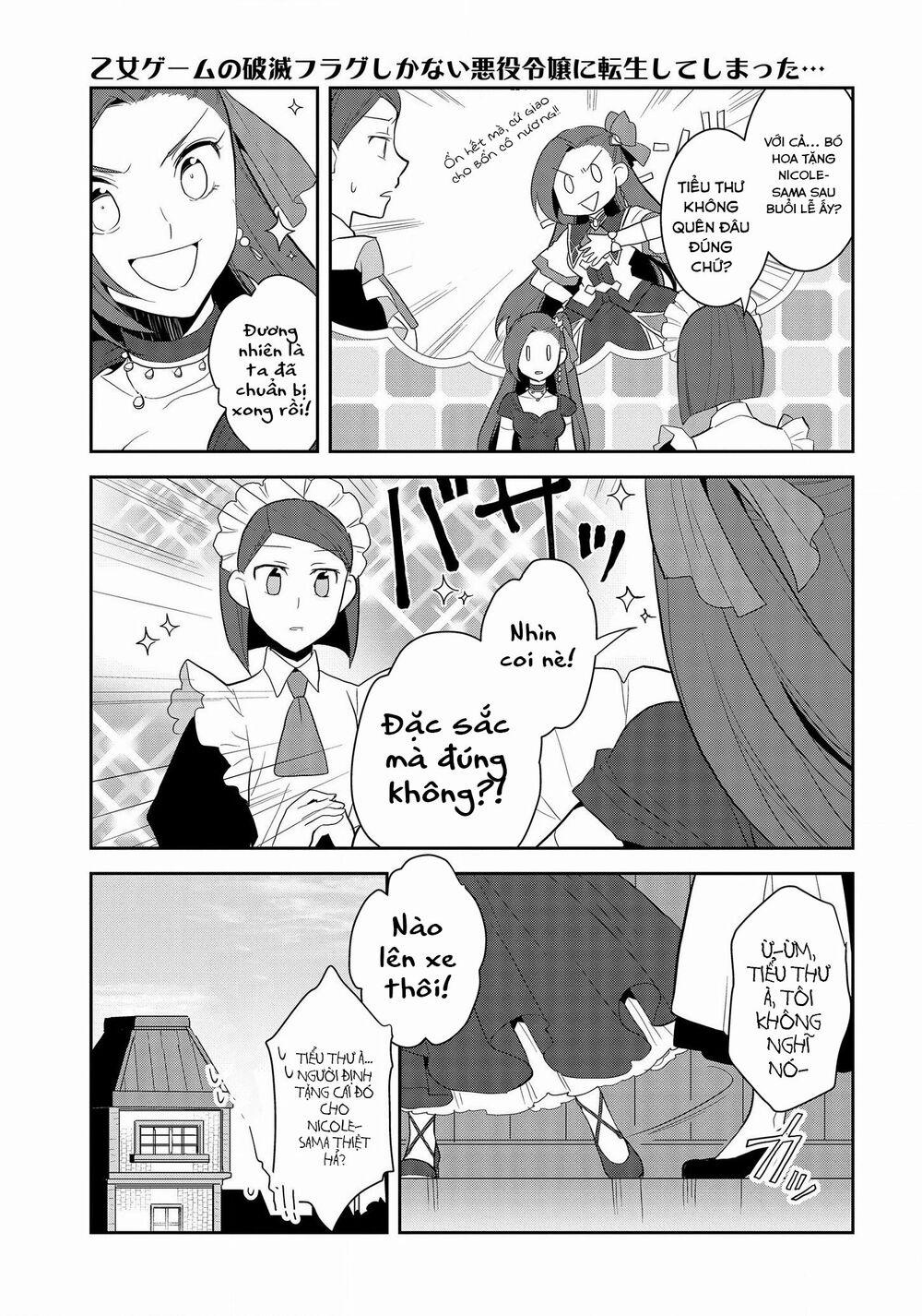 Sau Khi Được Tái Sinh, Tôi Bị Kéo Vào Game Otome Với Vai Trò Nữ Ác Nhân Và Bị Gắn Toàn Flag Đen… 22 trang 7