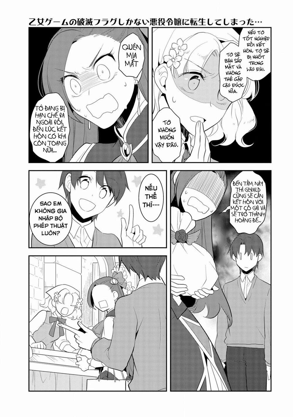 Sau Khi Được Tái Sinh, Tôi Bị Kéo Vào Game Otome Với Vai Trò Nữ Ác Nhân Và Bị Gắn Toàn Flag Đen… 25 trang 11