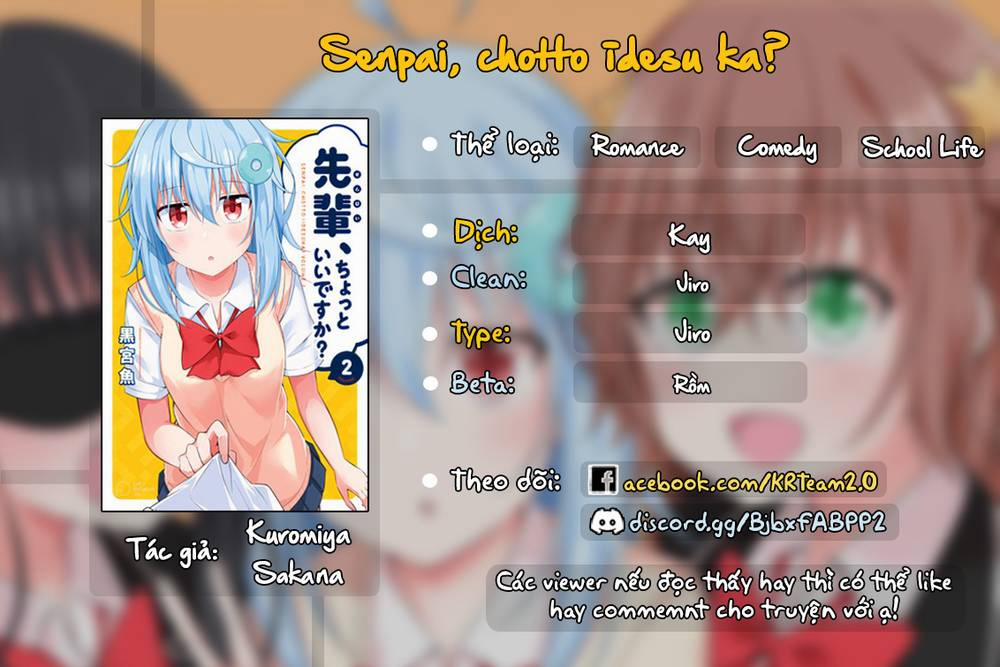 Senpai, Chotto Īdesu Ka? 8 trang 0