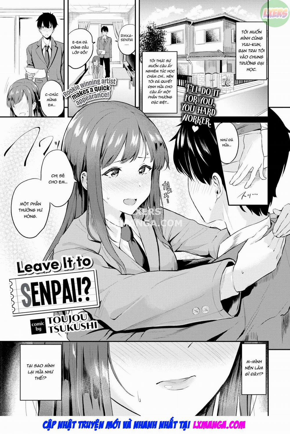 Senpai ni Omakase...!? Oneshot trang 1