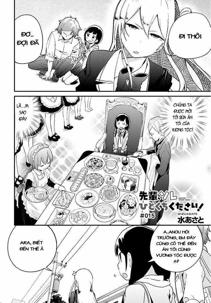 Senpai, Sore Hitokuchi Kudasai! 15 trang 3