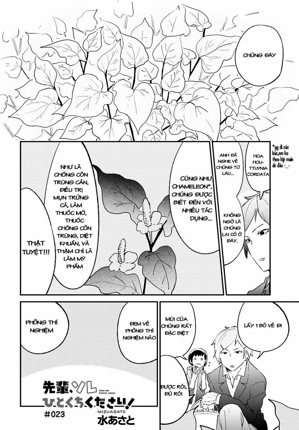 Senpai, Sore Hitokuchi Kudasai! 23 trang 3