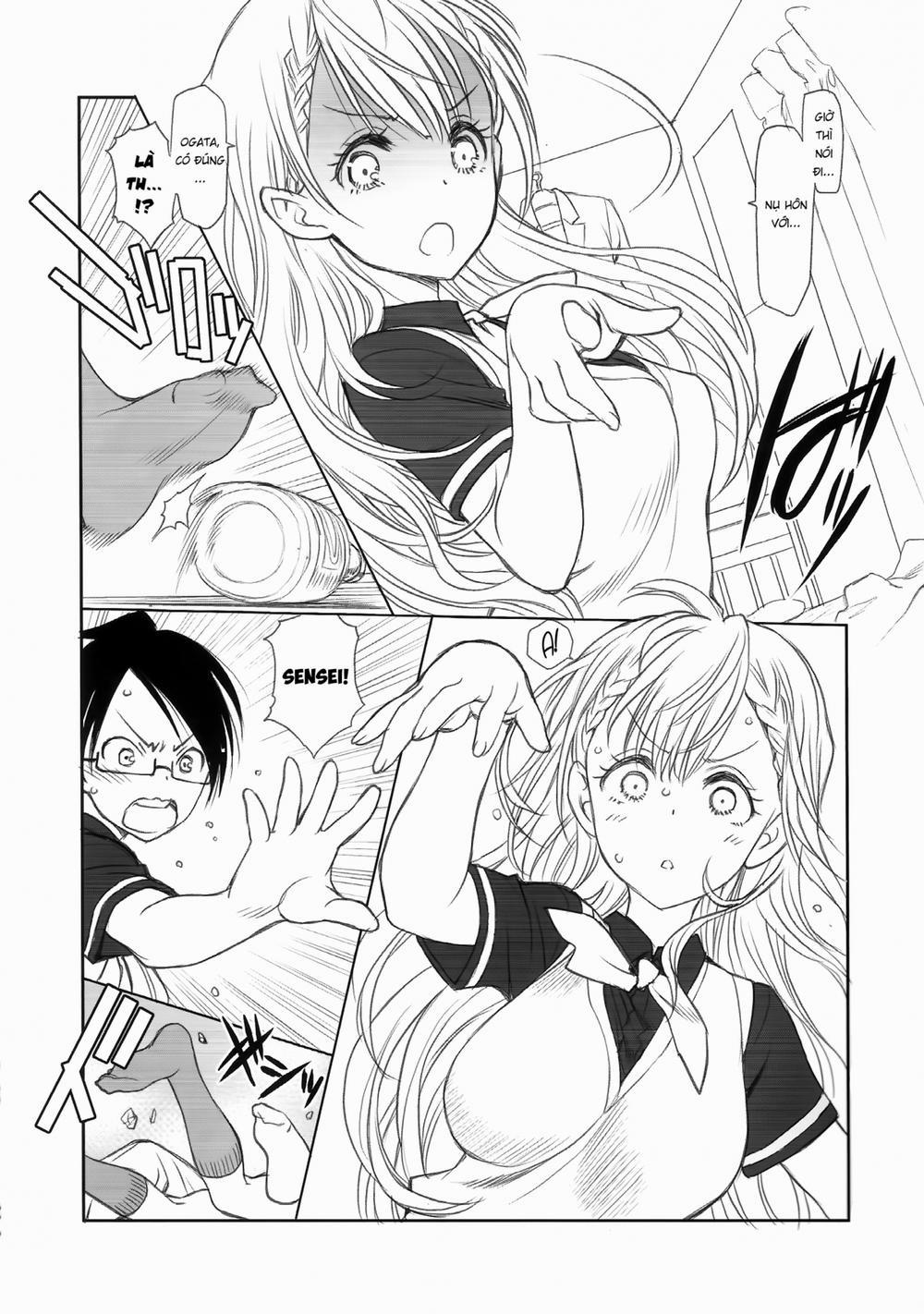 Sensei Không Thể Nào Dọn Dẹp Được (Bokutachi wa Benkyou ga Dekinai) Oneshot trang 7