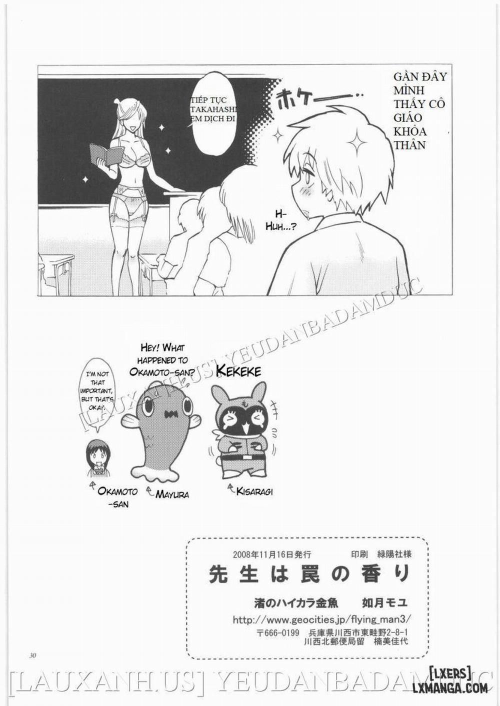 Sensei wa Wana no Kaori Oneshot trang 27