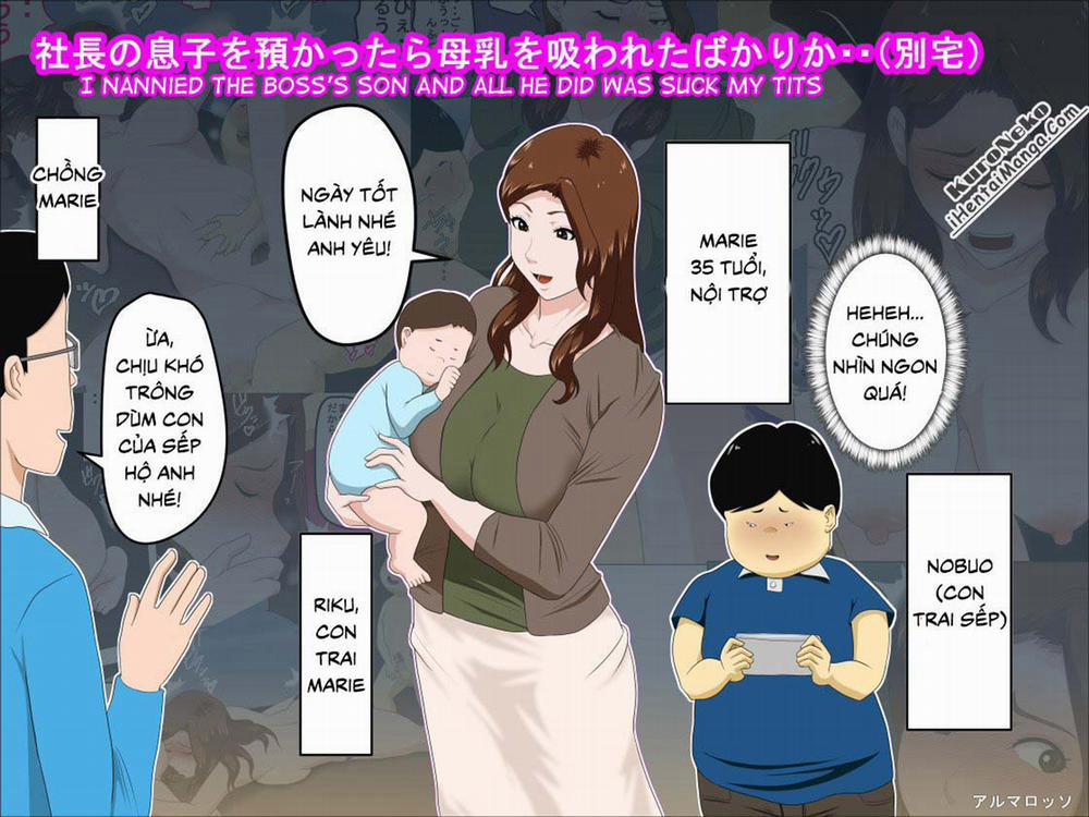 Shachou no Musuko o Azukattara Bonyuu o Suwareta Bakari ka Oneshot [Full Color] trang 1