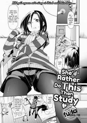 Đọc truyện tranh She's Rather Do This Than Study