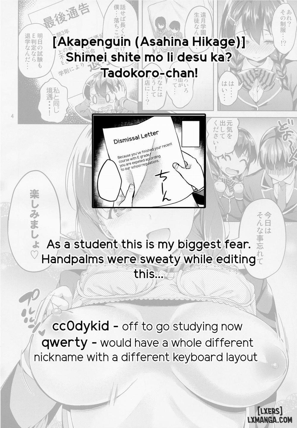 Shimei Shite mo Ii desu ka Tadokoro-chan Oneshot trang 27