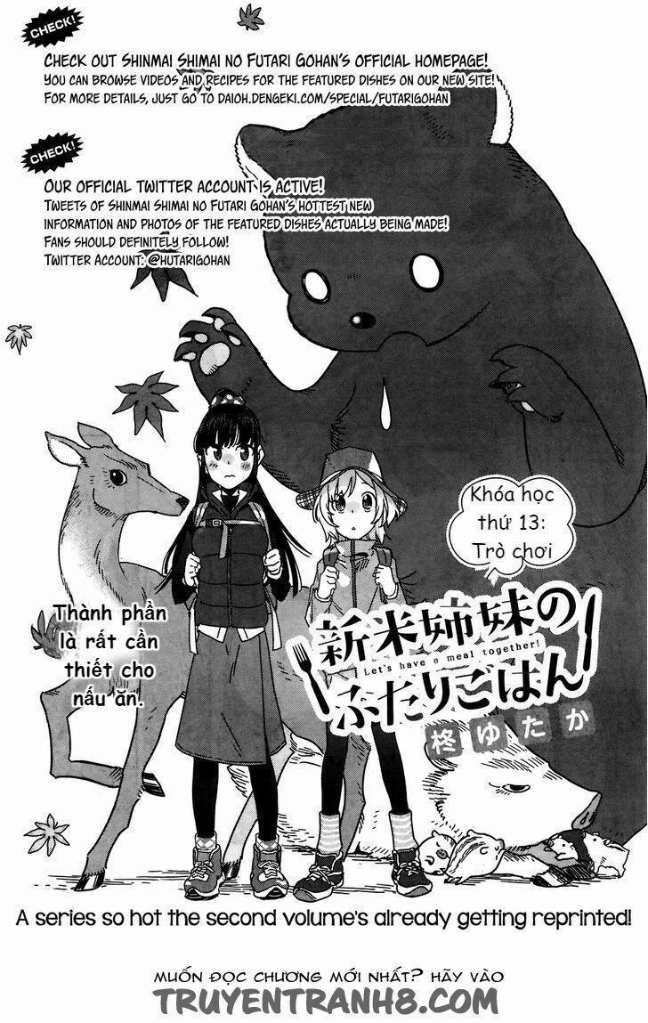 Shinmai Shimai No Futari Gohan 13 trang 1
