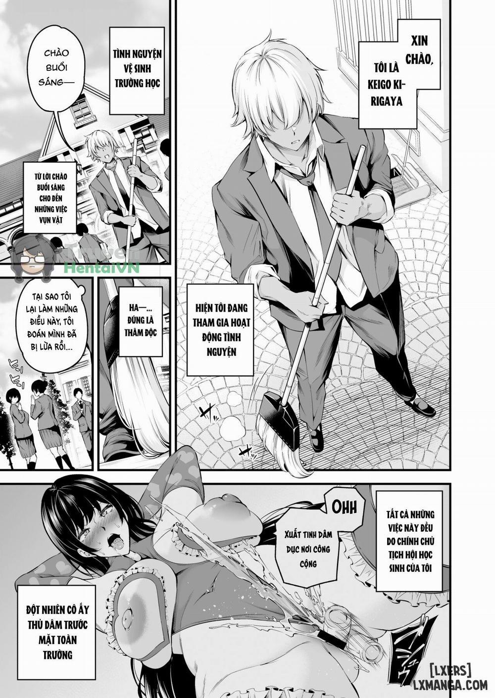 Shiramine Gakuen no Mesubuta Rijichou Zenpen 1 trang 2