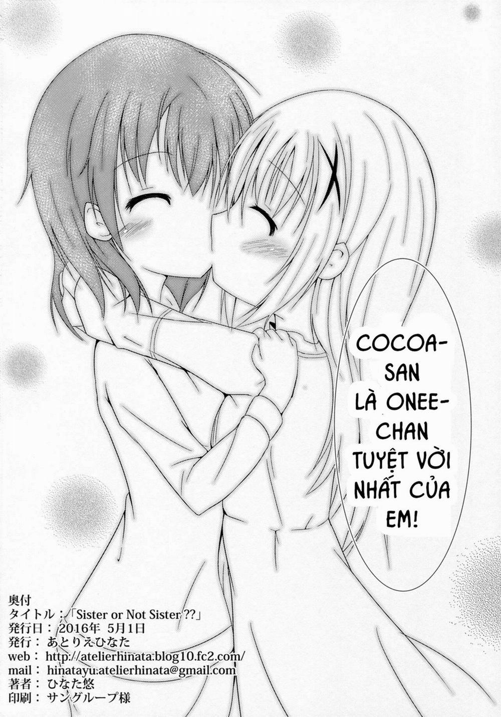 Sister Or Not Sister?? (Gochuumon Wa Usagi Desu Ka) Oneshot trang 24