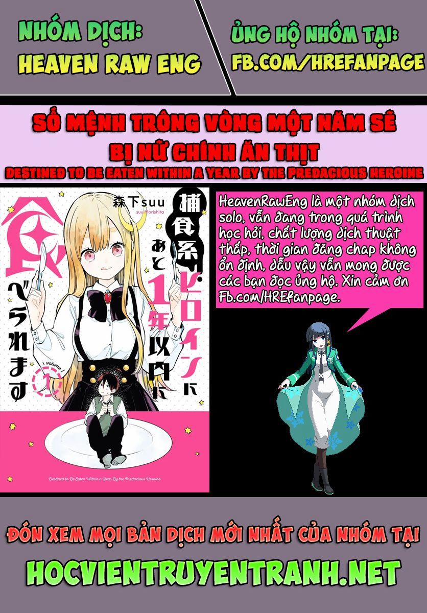 Số Mệnh Trong Vòng Một Năm Sẽ Bị Nữ Chính Ăn Thịt. 2 trang 1