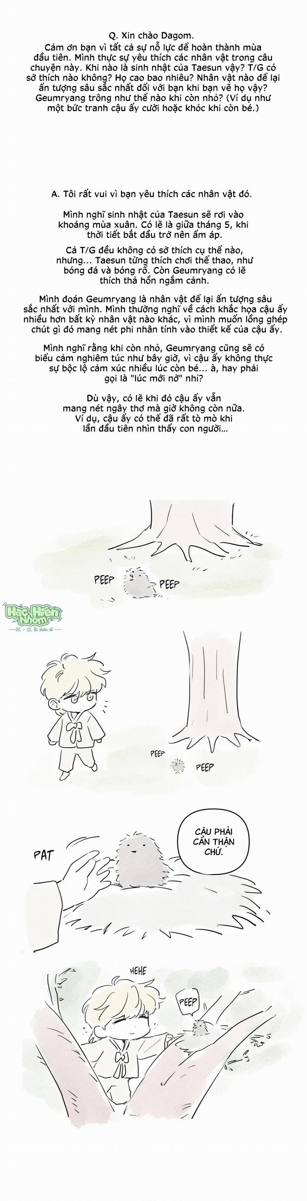 Sự Quyến Rũ Của Thần Rắn 27 creator’ note trang 4