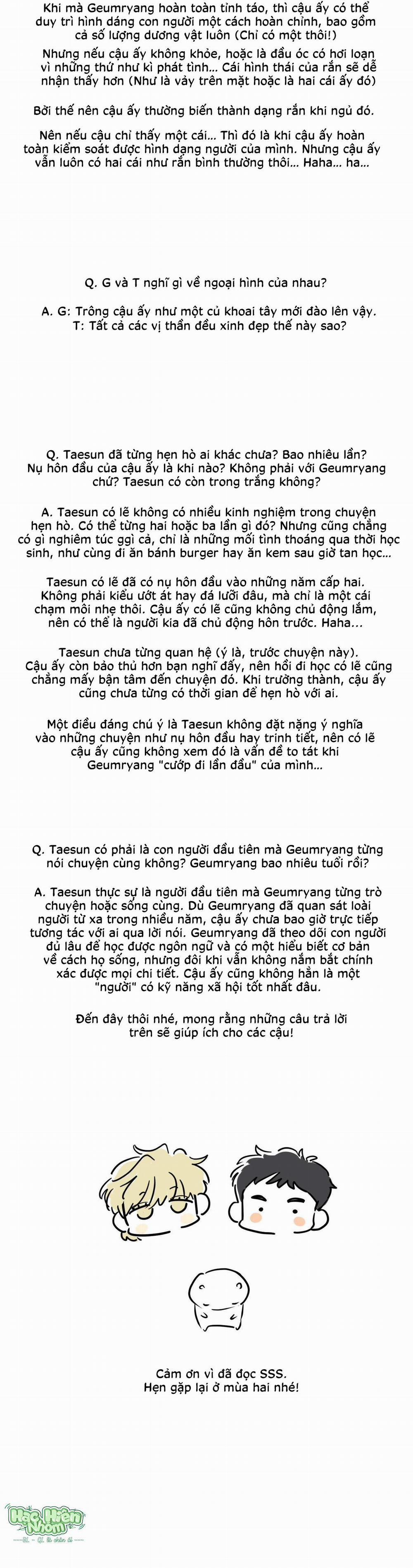 Sự Quyến Rũ Của Thần Rắn 27 creator’ note trang 7