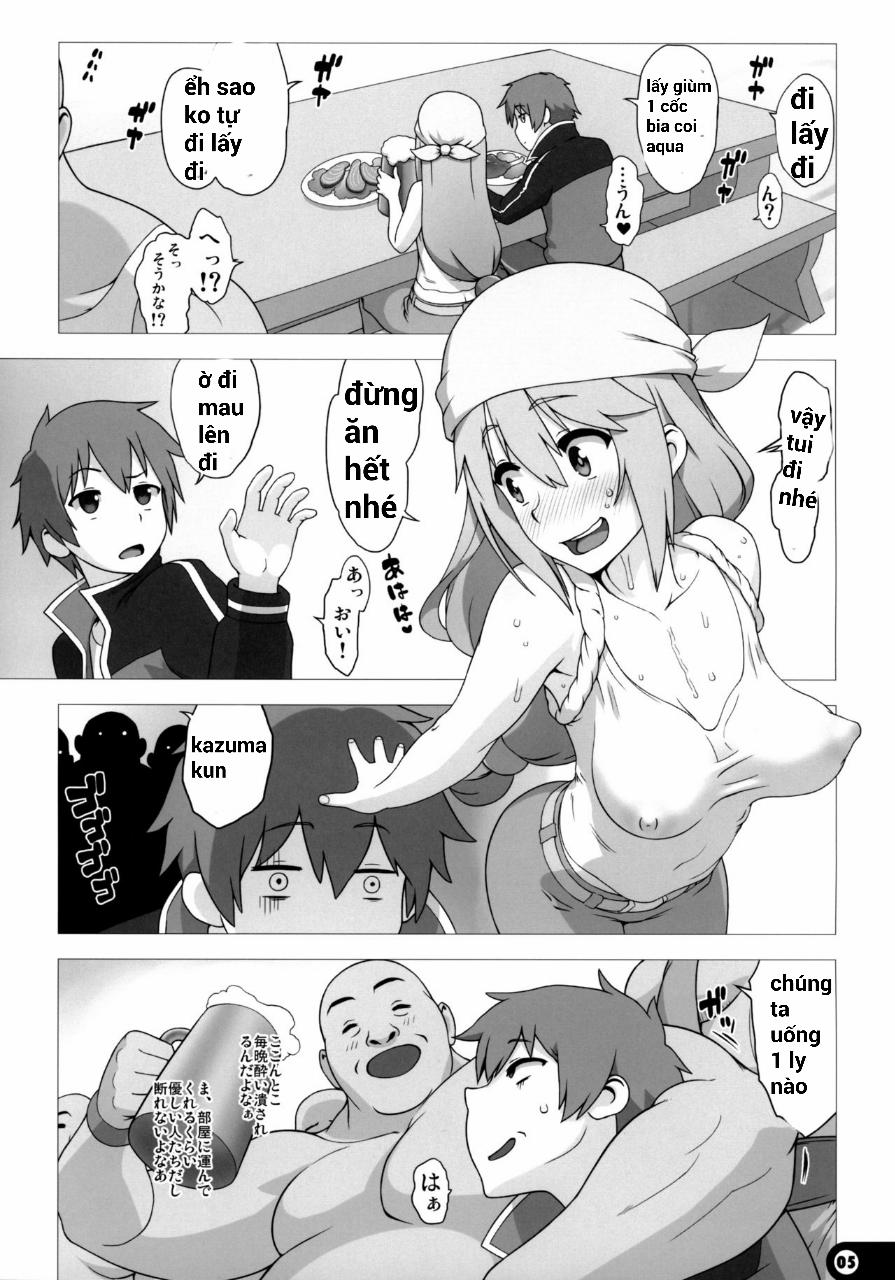 Sự sa đọa của nữ thần Aqua (KonoSuba!) Oneshot trang 3