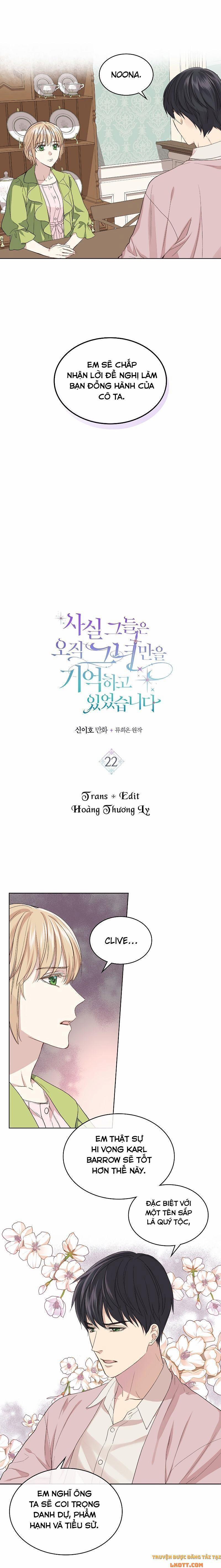 Sự Thật Thì, Họ Chỉ Nhớ Đến Cô Ấy 22 trang 1