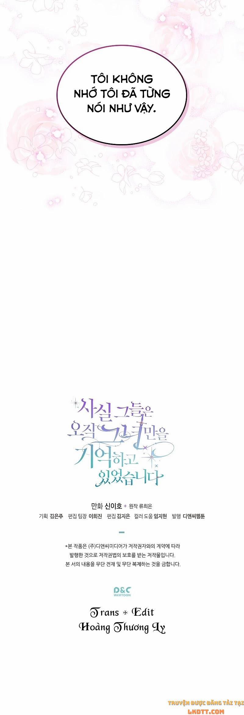 Sự Thật Thì, Họ Chỉ Nhớ Đến Cô Ấy 27 trang 27