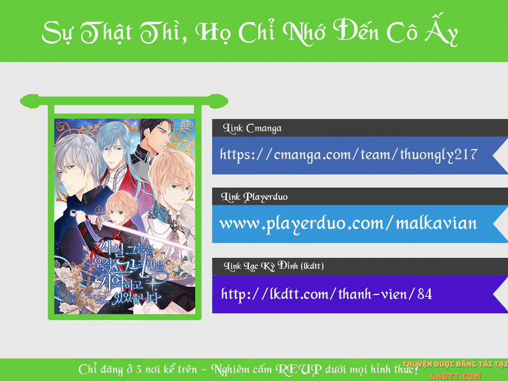 Sự Thật Thì, Họ Chỉ Nhớ Đến Cô Ấy 37 trang 28