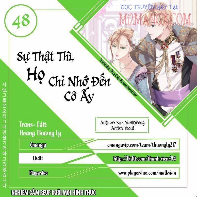 Sự Thật Thì, Họ Chỉ Nhớ Đến Cô Ấy 48 trang 0