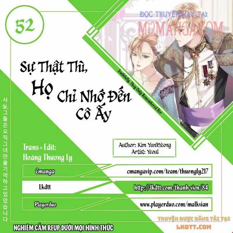 Sự Thật Thì, Họ Chỉ Nhớ Đến Cô Ấy 52 trang 0