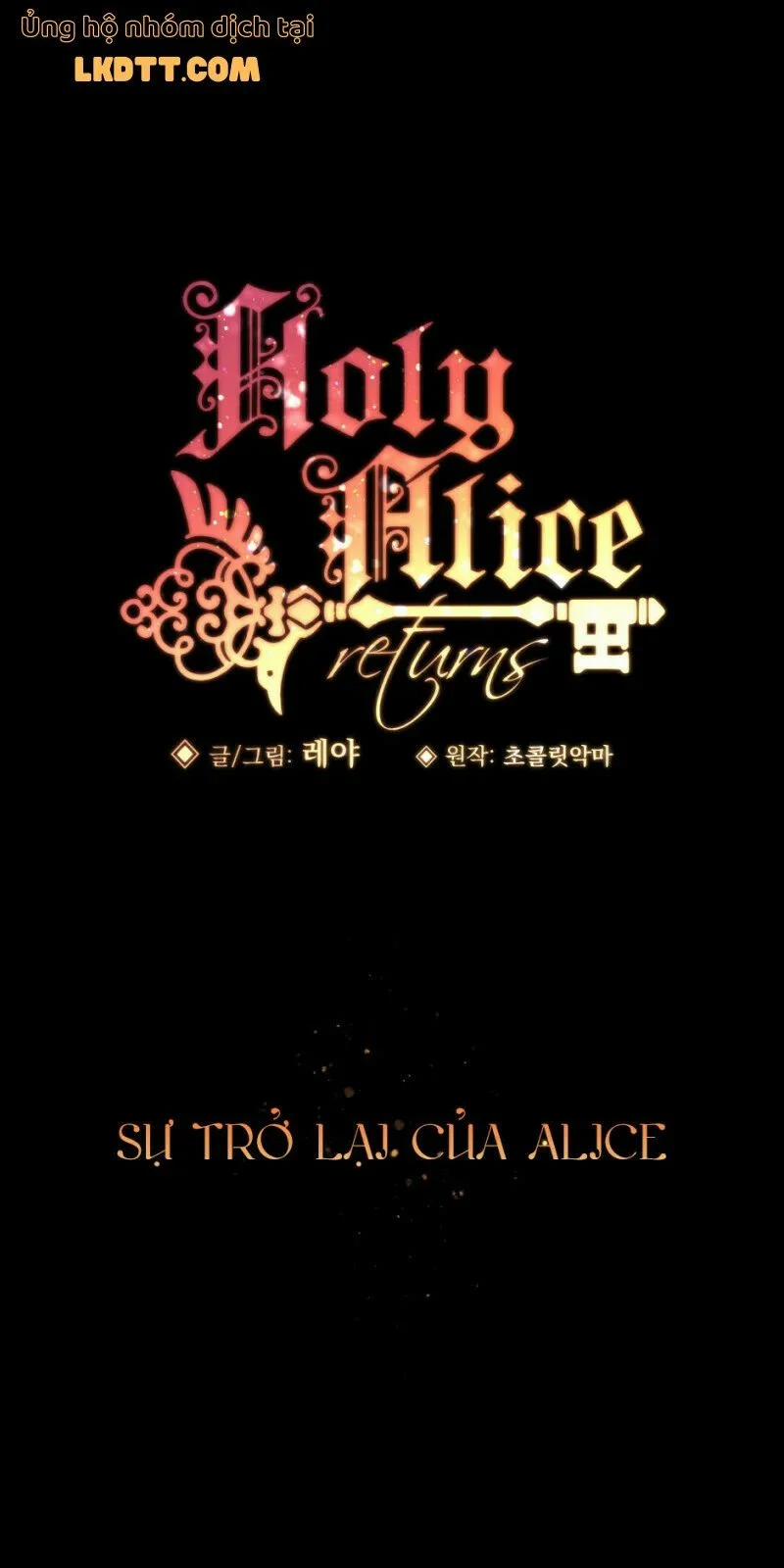 Sự Trở Lại Của Alice Thần Thánh 0 trang 1