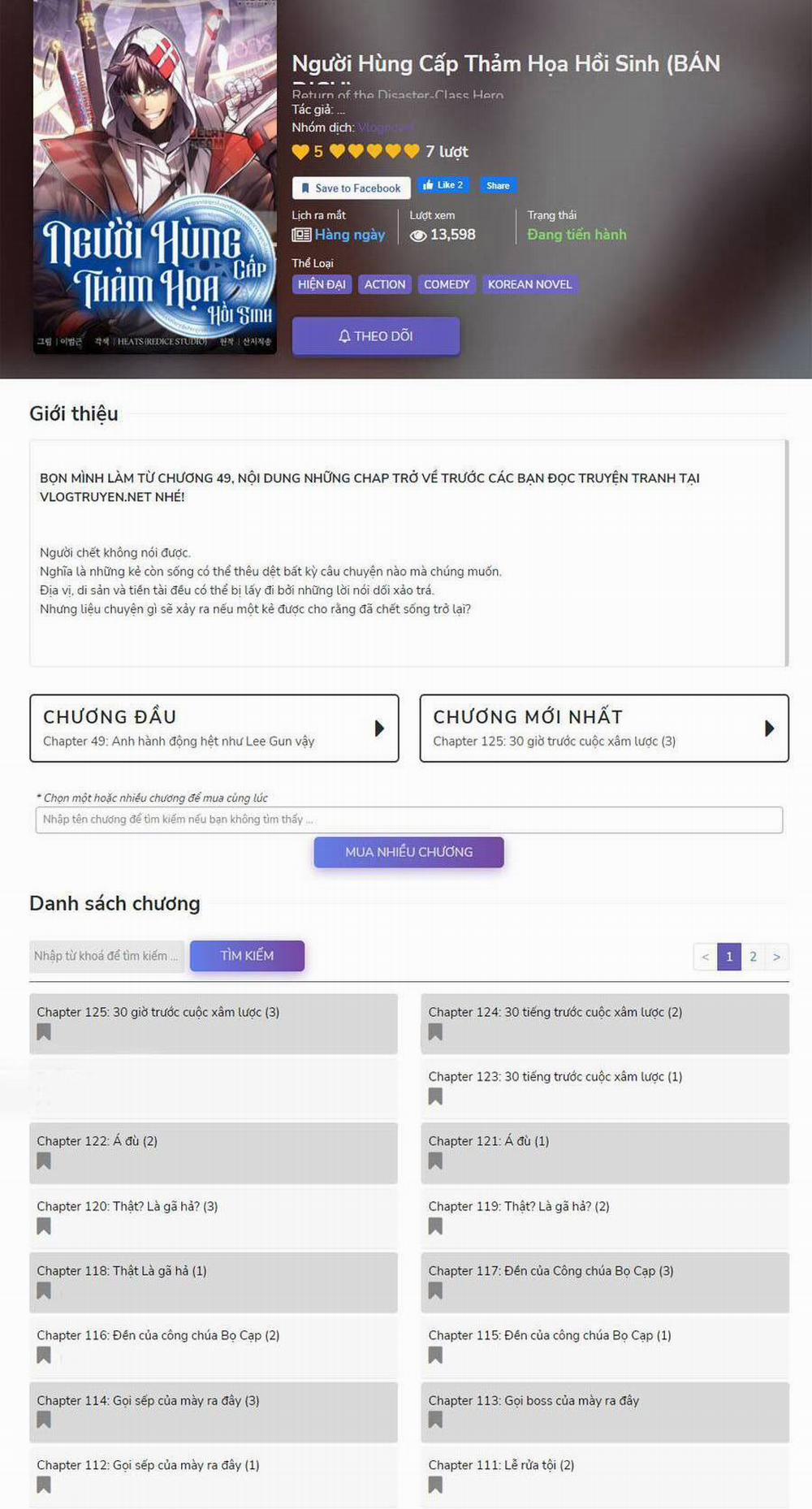 Sự Trở Lại Của Anh Hùng Cấp Thảm Họa 40 trang 102