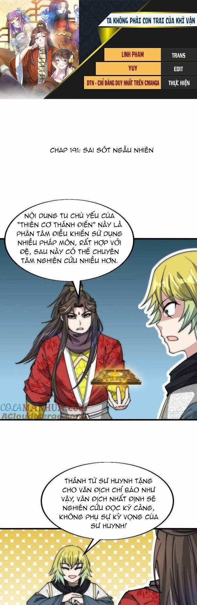 Ta Không Phải Con Cưng Của Khí Vận 191 trang 0