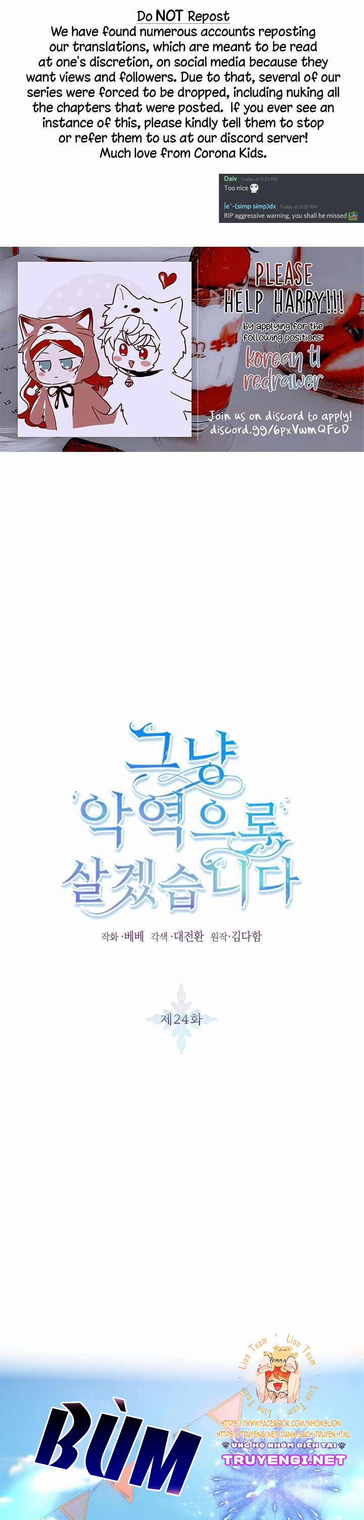 Ta Sẽ Sống Như Kẻ Phản Diện 24 trang 1