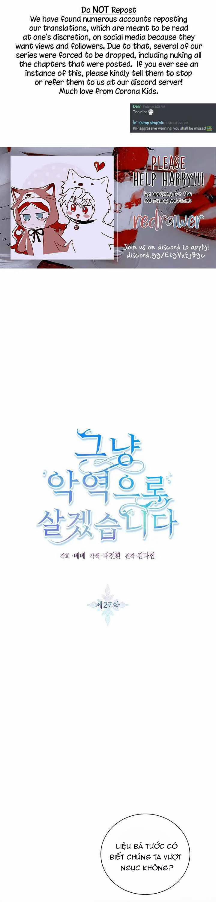 Ta Sẽ Sống Như Kẻ Phản Diện 27 trang 1