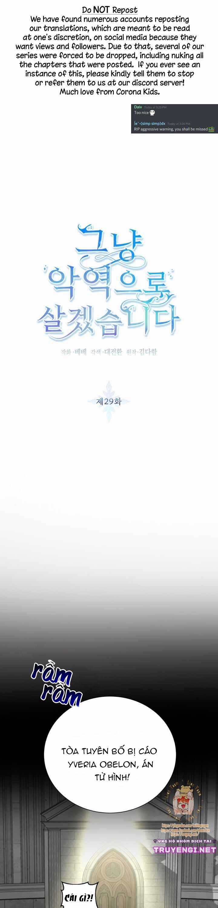 Ta Sẽ Sống Như Kẻ Phản Diện 29 trang 1