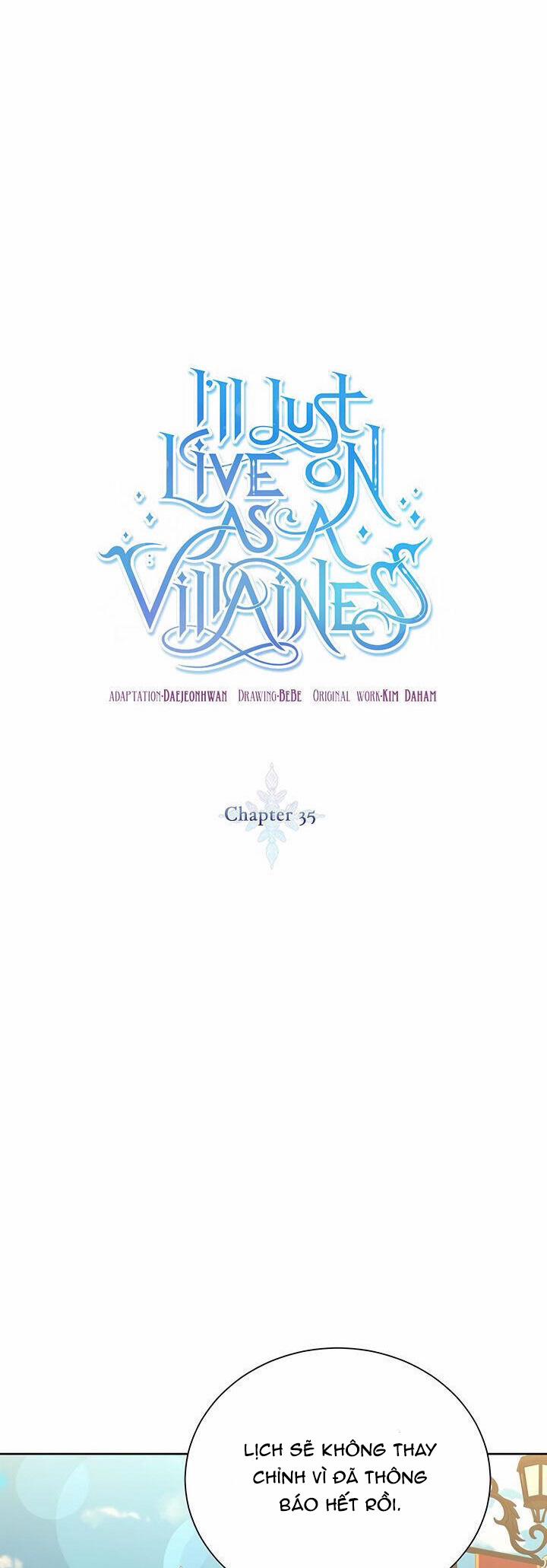 Ta Sẽ Sống Như Kẻ Phản Diện 35 trang 1