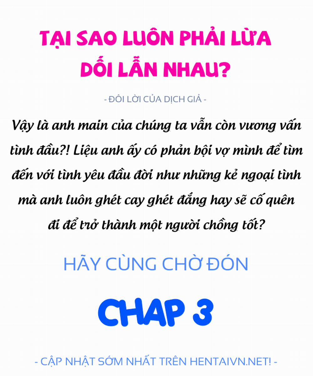 Tại sao luôn phải lừa dối lẫn nhau? 0 Vợ ơi, anh xin lỗi! trang 9