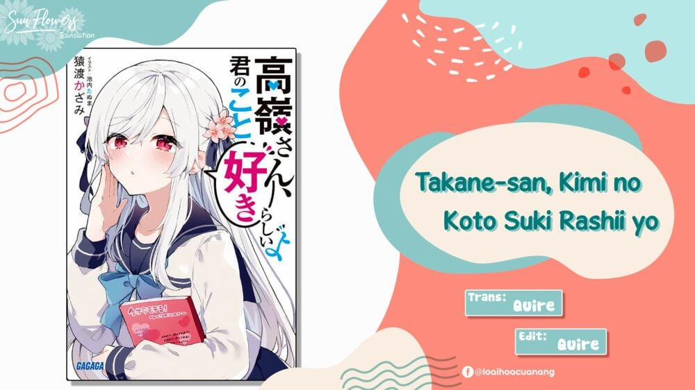 Takane-san, Kimi No Koto Sukirashii Yo 1.1 trang 0