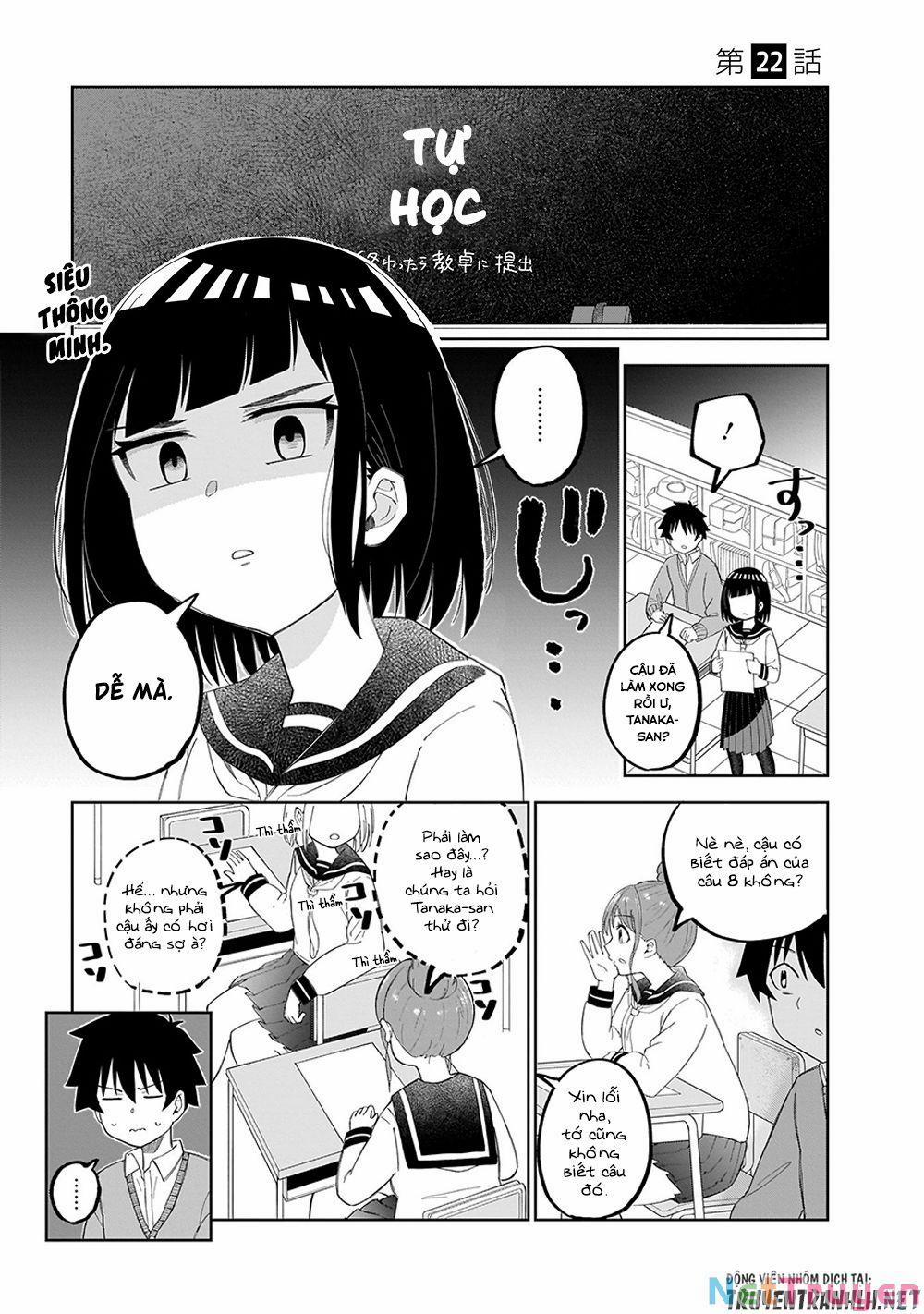 Tanaka-San Trong Lớp Tôi Thật Sự Là Siêu Đáng Sợ 22 trang 1